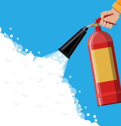 Illustration of a fire extinguisher